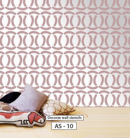 Reusable wall stencil pattern, Allover wall stencil, AS-10