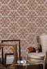 Damask stencil for long time staying design and ideas with stencils, DS-14 - Decorze