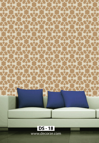 Wall painting stencil designs  home and kitchen, DS-18 - Decorze