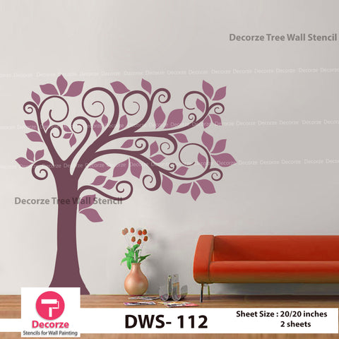 Tree Wall Stenil | Wall Painting Designs| Painting Ideas DWS-112