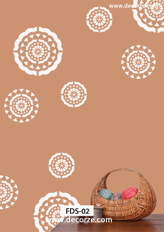 Decorative wall painting patterns  FDS-02 - Decorze