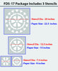 Decorative paints,flower decorative stencils,FDS-17 - Decorze
