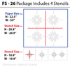 Size image for flower stencil