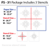 Flower Stencil for size images