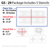 Size image for geometric wall stencil