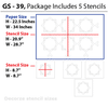 Size image for geometric stencil