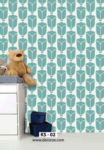 Kids room wall painting  stencils  designs, KS-02