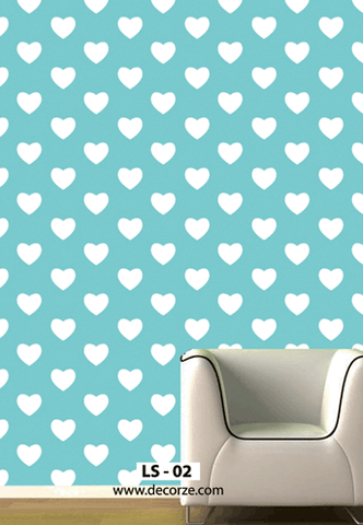 Leaf stencils  for wall decorating, LS-02