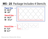 DIY decor wall stencil, MS-25