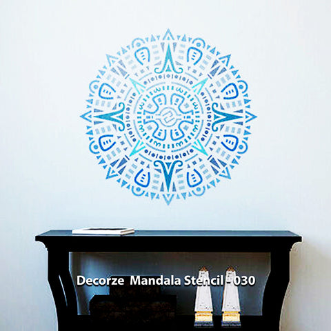 MANDALA ART STENCIL | Mandala Stencil For Walls | D.I.Y | Decorze Mandala Stencils 030