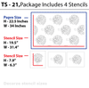 Tree wall stencil, TS-21