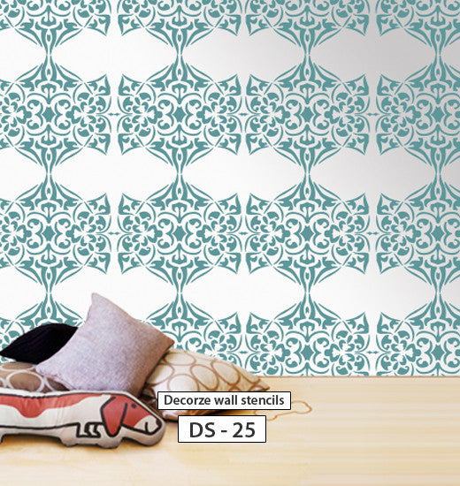 Wall stencil for home wall stencil, DIY decor, DS-25