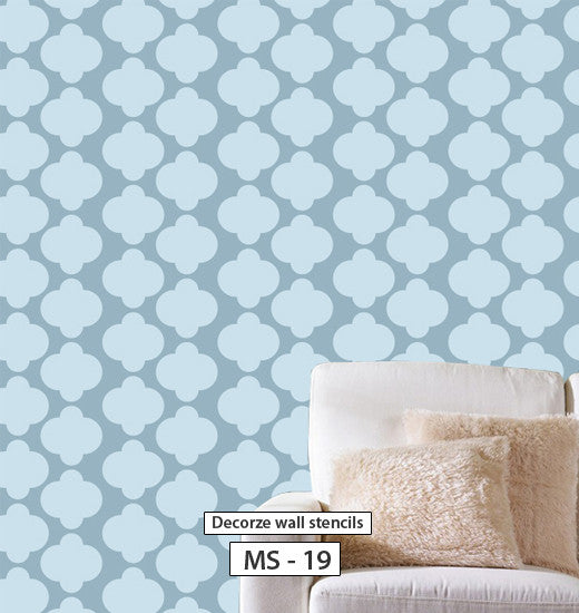 Wall stencil moroccan pattern wall stencil design, MS-19