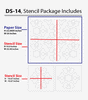 Damask stencil for long time staying design and ideas with stencils, DS-14 - Decorze