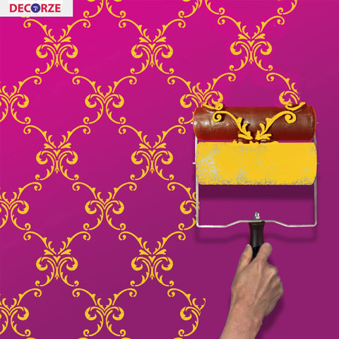 DECORZE Pattern Paint Roller DPR-01, Paint Roller, Design Roller, Texture Paint Roller