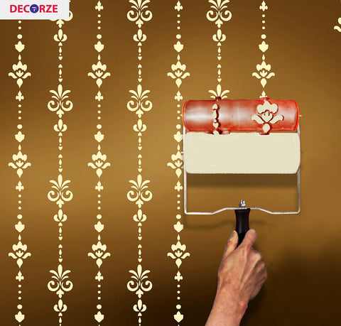 DECORZE Pattern Paint Roller DPR-02, Paint Roller, Design Roller, Texture Paint Roller