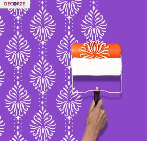DECORZE Pattern Paint Roller DPR-04 Paint Roller, Design Roller, Texture Paint Roller