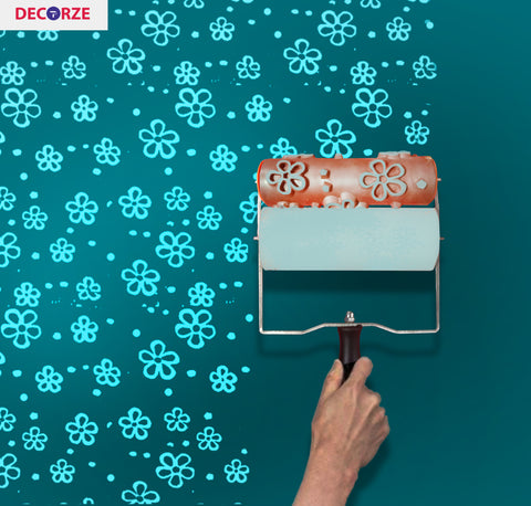 DECORZE Pattern Paint Roller DPR-16, Paint Roller, Design Roller, Texture Paint Roller
