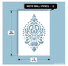 Divine Art Motif Stencils for living room painting, Reusable Motif Stencil, MWS-12