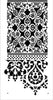 Customize wall pattern border stencil