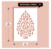 Bedroom paisley motif Design ideas, Paisley, Motif Stencil, MWS-16
