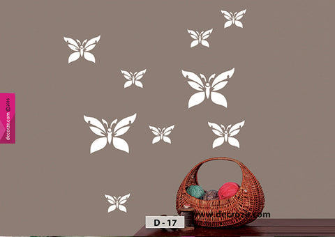 Butterfly painting stencil for wall painting ideas, Butterfly stencils for wall painting, D-17