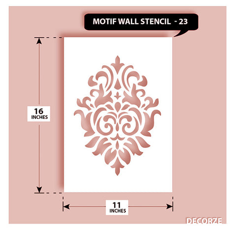 Indian Paisley/Motif Stencil, MWS-23