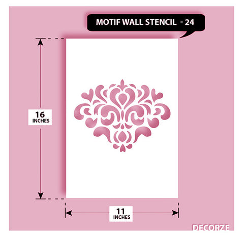 Indian Paisley/Motif Stencil, MWS-24