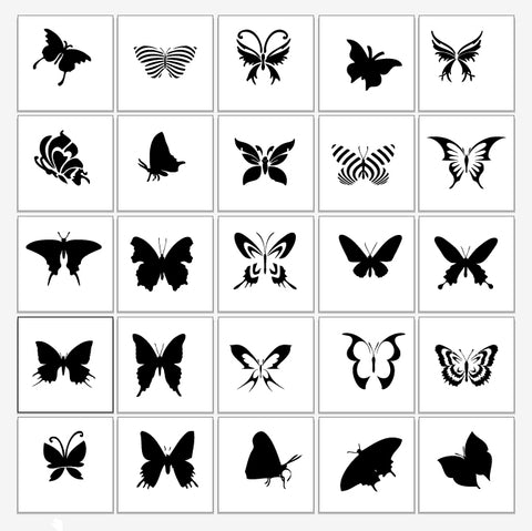 10 Butterfly Stencils collections