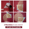 Mandala Art Stencil | DIY | Decorze Mandala Stencils 045