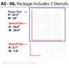Stencil for interior painting ideas , AS-06 - Decorze