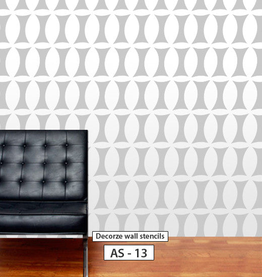 Wall stencil design for wall, DIY home decor AS-13