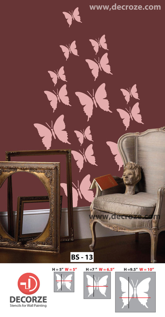 Butterfly design discount on wall