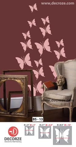 Popular butterfly  designs for wall art, BS-13