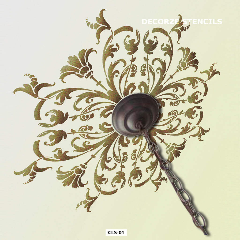 Ceiling Wall Stencil CLS 01 Reusable Wall Painting Stencils ceiling-wall-stencil-cls-01-reusable-wall-painting-stencils