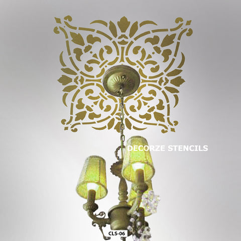 Large ceiling design stencil, CLS-06