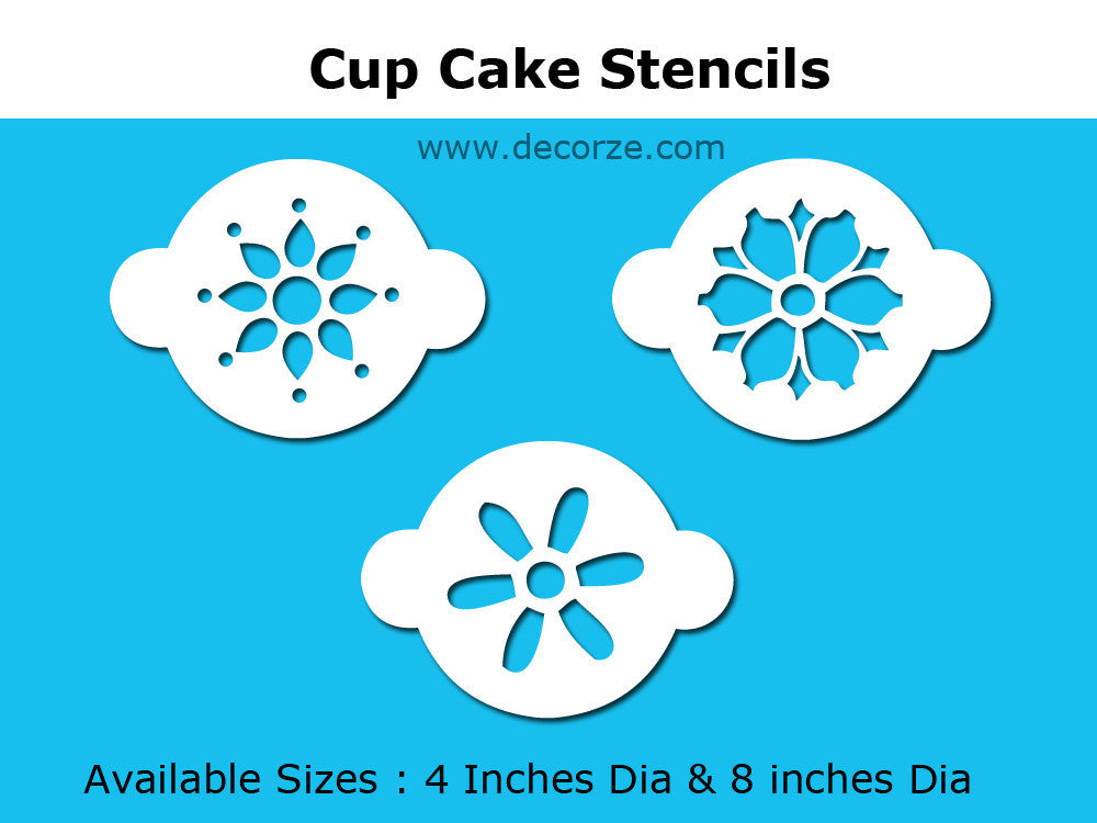 Cake decorating stencils for decorating cakes, cupcakes, CDC-24 - Decorze
