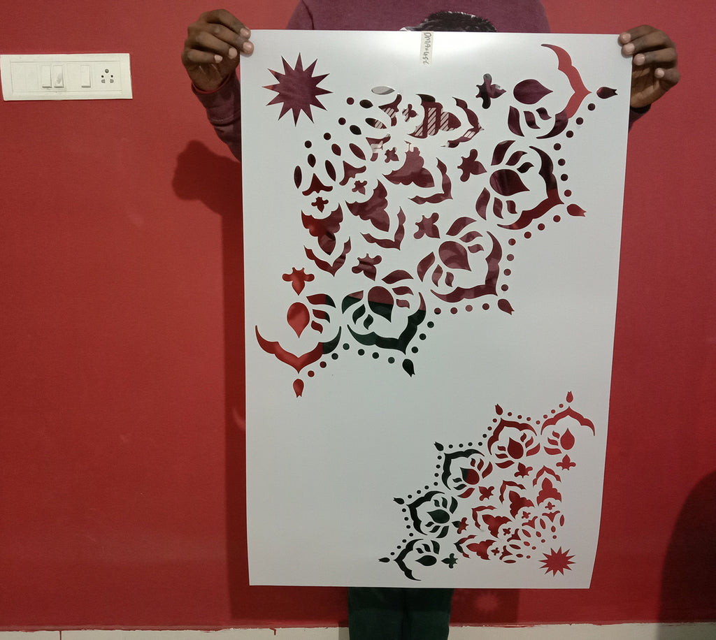 Plantilla de Stencil – Mandala - 21x30cm – Dayka - Pinzell de Paper