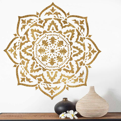 Mandala Art Stencil | Simple colourful Mandala Design | Decorze Mandala Stencil 054