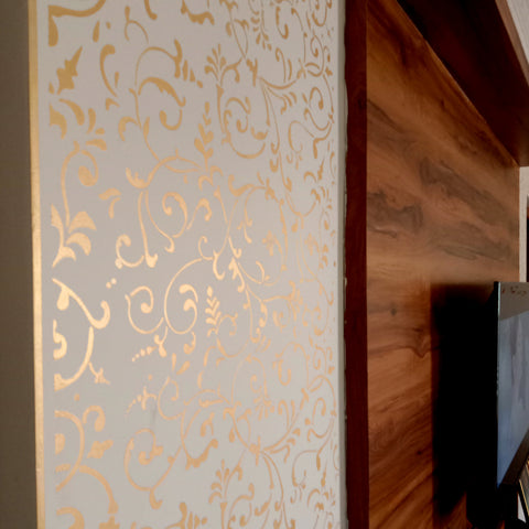 Decorze Modern Pattern Stencil | Wall Painting Ideas for living room Ideas - DMPS-106