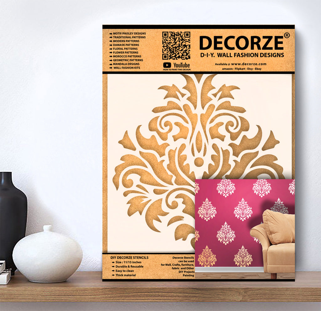 Paisley | Motif | Paisley Pattern | wall stencils | indian designs ...