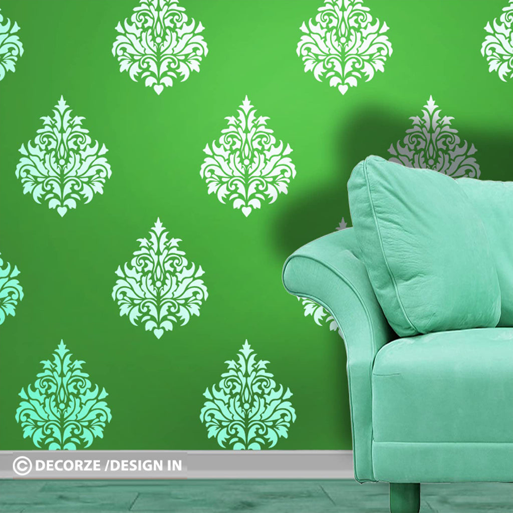 Stencil stickers for shop walls