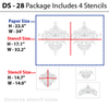 Size image for damask stencil