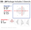 Size image for damask stencil