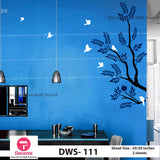 Tree branch stencils | Living room wall painting | Wall Painting Designs |  Painting Ideas DWS-55