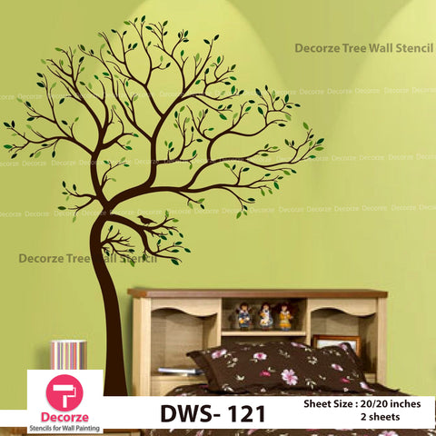 Tree Wall Stencil | Wall Painting Designs| Painting Ideas DWS-121