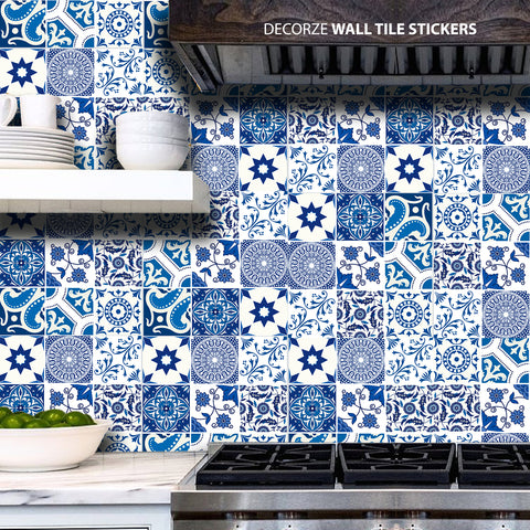 Portuguese tiles designs, Kitchen Wall Tiles Stickers, Wall Tiles Decoration