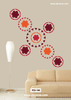 Flower wall paint stencil