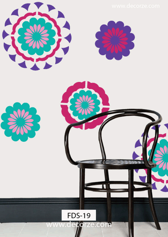 Decorative flower Stencils for wall, FDS-19
