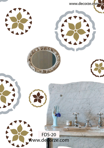 Flowers Stencil Design ,FDS-20